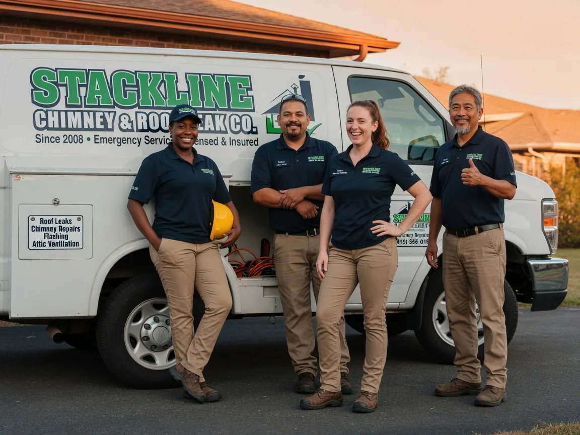 Chimney flashing repair company in Pierce, TX